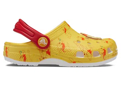 Pre-owned Crocs Classic Clog Disney Winnie The Pooh Sneakers In White
