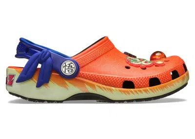 Pre-owned Crocs Classic Clog Dragon Ball Z Goku (kids) Sneakers In Orange/blue/black