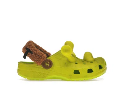 Pre-owned Crocs Classic Clog Dreamworks Shrek (kids) Sneakers In Lime Punch
