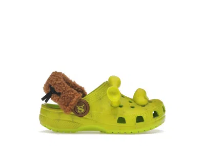 Pre-owned Crocs Classic Clog Dreamworks Shrek Sneakers In Lime Punch