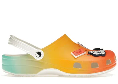 Pre-owned Crocs Classic Clog Free & Easy Sneakers In F&e Signature Gradient