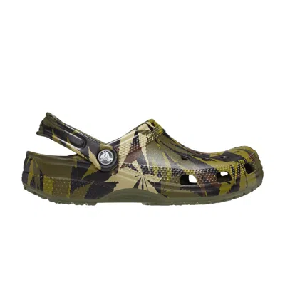 Pre-owned Crocs Classic Clog 'hemp Camo' | Green | Men's Size 9