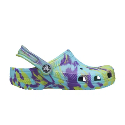 Pre-owned Crocs Classic Clog Kids 'marbled - Neptune Purple' | Multi-color | Kid's Size 5 In Multicolor