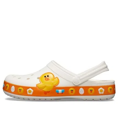 Crocs Classic Clog Line Friends Beach White Yellow Unisex Sandals 'white Yellow'