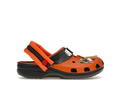 Pre-owned Crocs Classic Clog Naruto Shippuden Naruto (kids) Sneakers In Orange/graphite In Multi