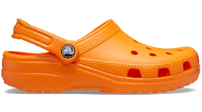 CROCS CLASSIC CLOG; ORANGE ZING, W10/M8