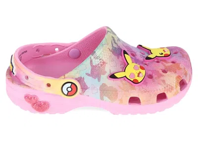 Pre-owned Crocs Classic Clog Pokémon Pikachu (kids) Sneakers In Pink