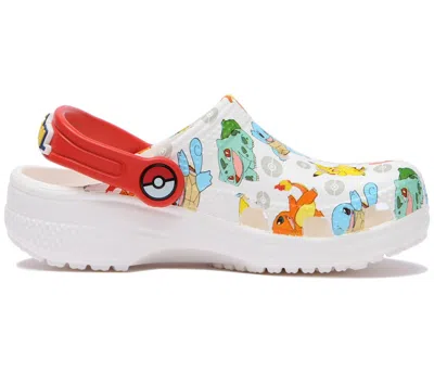 Pre-owned Crocs Classic Clog Pokemon Sneakers In White
