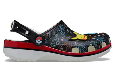 Pre-owned Crocs Classic Clog Pokémon Starters Sneakers In Black