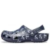 Crocs Classic Clog Printing Sandals Deep Blue