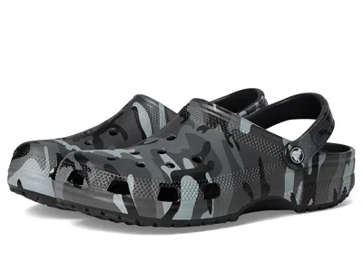 Crocs Classic Clog - Seasonal Graphic Clog Shoes Black/slate Grey :