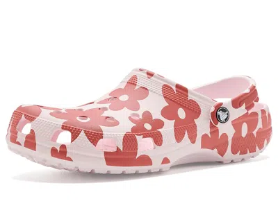Crocs Classic Clog - Seasonal Graphic Clog Shoes Bubble Ice/multi Petals: Men's 5 - Women's 7 Medium
