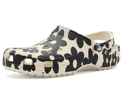 Crocs Classic Clog - Seasonal Graphic Clog Shoes Summit White/multi Petals: Men's 4 - Women's 6 Medium In Brown