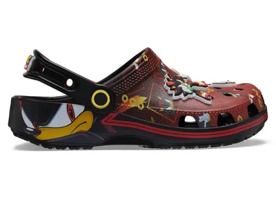 Pre-owned Crocs Classic Clog Sonic The Hedgehog Shadow The Hedgehog (kids) Sneakers In Red/black In Multi