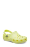 Crocs Classic Clog Beach Unisex Yellow Sandals In Sulphur