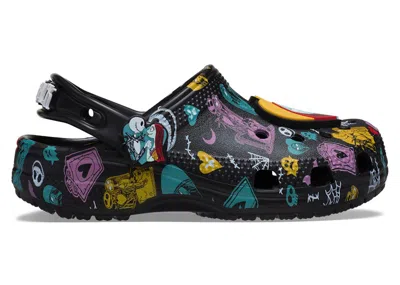 Pre-owned Crocs Classic Clog The Nightmare Before Christmas Sally & Jack Sneakers In Black/orange In Multi
