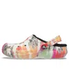 Crocs Classic Clog Tie Dye Shoe Multi-color Black