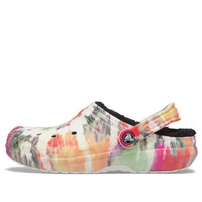 Crocs Classic Clog Tie Dye Shoe Multi-color Black In Black/multi