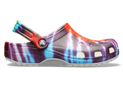 Pre-owned Crocs Classic Clog Tie Dye Sneakers In Purple/red/yellow In Multi
