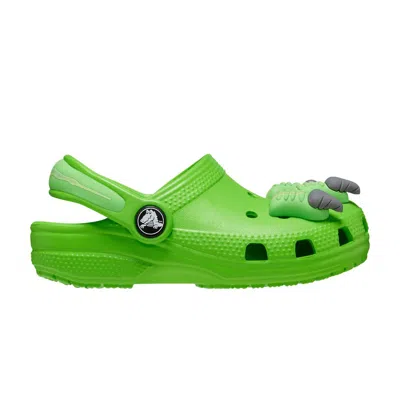 Pre-owned Crocs Classic Clog Toddler 'i Am Dinosaur' | Green | Infant Size 6