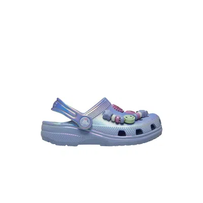 Pre-owned Crocs Classic Clog Toddler 'sleepover Party' | Blue | Infant Size 6