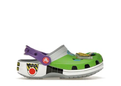 Pre-owned Crocs Classic Clog Toy Story Buzz Lightyear (kids) Sneakers In Blue/grey