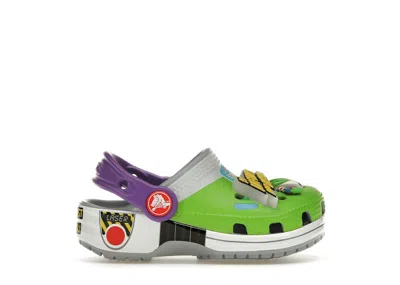 Pre-owned Crocs Classic Clog Toy Story Buzz Lightyear Sneakers In Blue/grey