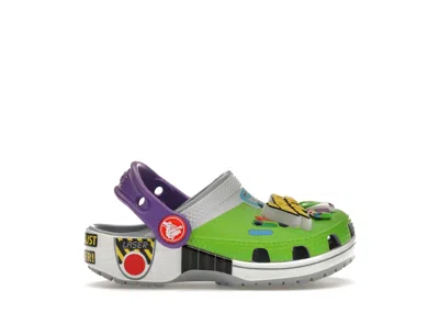 Pre-owned Crocs Classic Clog Toy Story Buzz Lightyear Sneakers In Blue/grey