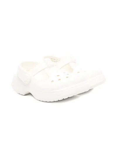 Crocs Kids' Classic Clogs In White