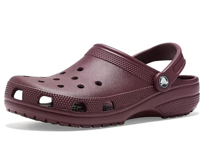 Crocs Classic Clogs Clog Shoes Heritage Red: Men's 7 - Women's 9 Medium In Burgundy