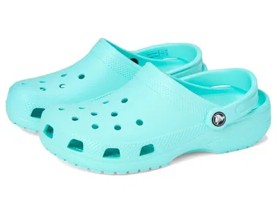 Crocs Classic Clogs (little Kid/big Kid) Kids Shoes Aquamarine : 5 Big Kid M, Eva In Blue