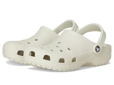 Crocs Classic Clogs (little Kid/big Kid) Kids Shoes Linen : 5 Big Kid M, Eva In White