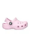 Crocs Girls Pink Comb Kids Classic Lined Glitter-embellished Rubber Clogs 6-9 Years In Pink