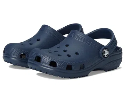 Crocs Classic Clogs (toddler) Kids Shoes Navy : 9 Toddler M, Synthetic In Blue