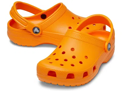Crocs Classic Clogs (toddler) Kids Shoes Orange Zing : 9 Toddler M, Synthetic