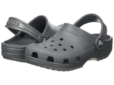 Crocs Classic Clogs (toddler) Kids Shoes Slate Grey : 9 Toddler M, Synthetic In Transparent