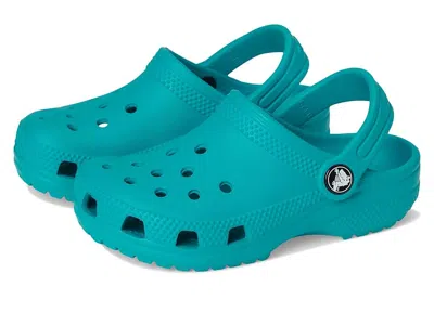 Crocs Classic Clogs (little Kid/big Kid) Kids Shoes Turbo Teal : 6 Big Kid M, Eva In Green