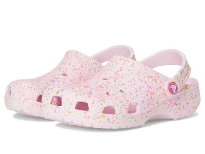Crocs Classic Clogs With Patterns And Graphics Kid's Shoes Pink Milk/multi : 1 Little Kid M, Eva