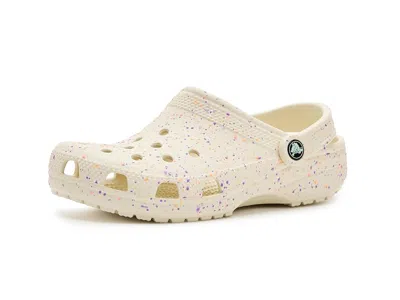 Crocs Classic Clogs With Patterns And Graphics Kids Shoes Summit White/multi Glow : 1 Little Kid M, Eva In Neutral
