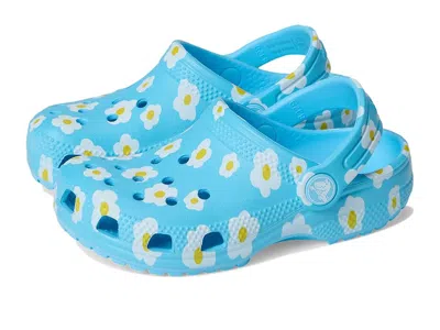 Crocs Classic Clogs With Patterns And Graphics Kids Shoes Tinted Glass : 6 Toddler M In Transparent