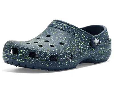 Crocs Classic Clogs With Patterns And Graphics (toddler) Kids Shoes Navy/multi: 4 Toddler M In Blue