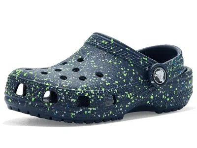 Crocs Classic Clogs With Patterns And Graphics (toddler) Kids Shoes Navy/multi: 4 Toddler M In Blue