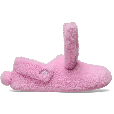 Crocs Classic Cozzzy Bunny Slipper In Pink