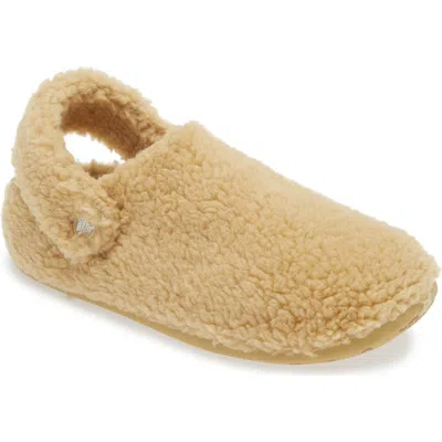 Crocs Classic Cozzzy Faux Fur Slipper Clog In Wht