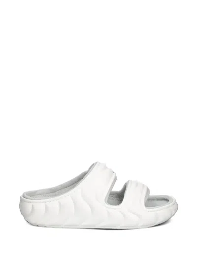 Crocs Classic Cozzzy Fleece-lined Sandals In White