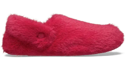 Crocs Classic Cozzzy Luxe Slipper In Pink
