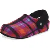 Crocs Classic Cozzzy Plaid Slipper In Animal Print