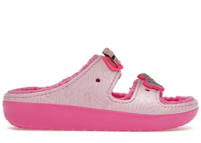Pre-owned Crocs Classic Cozzzy Sandal Barbie Sneakers In Electric Pink/light Pink