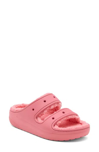 Crocs Classic Cozzzy Sandal In Pink