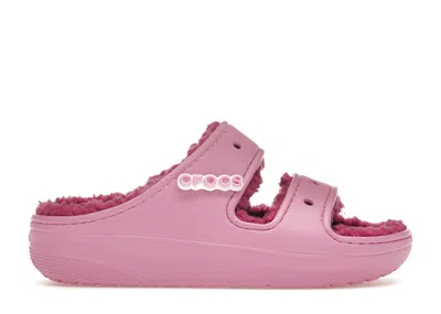 Pre-owned Crocs Classic Cozzzy Sandal Saweetie (women's) Sneakers In Taffy Pink